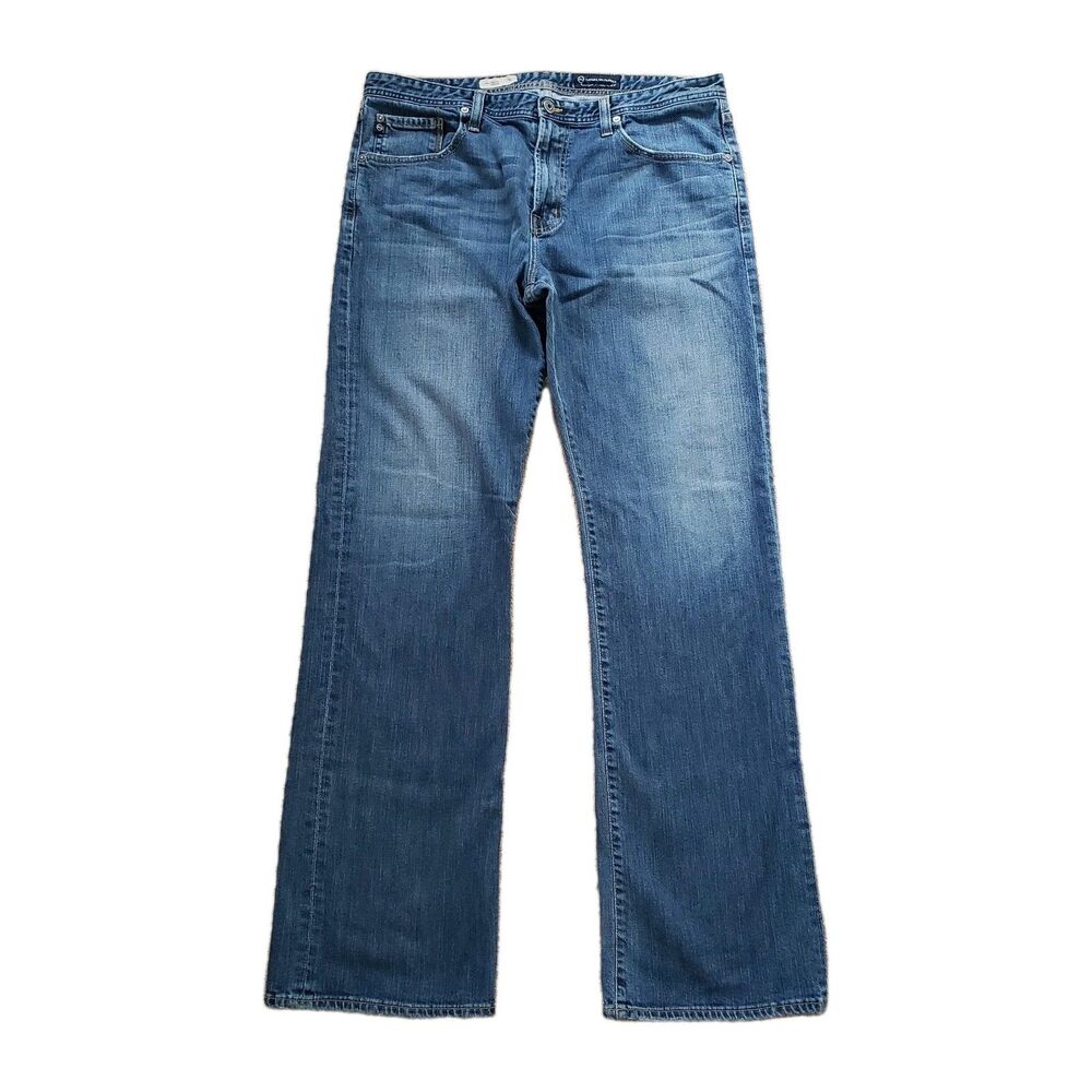 Adriano Goldschmied The Hero Relaxed Size 36x34 Mens Medium Wash Blue Jeans